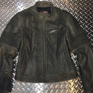 SOLD Women’s Alpinestars Distressed Leather Jacket